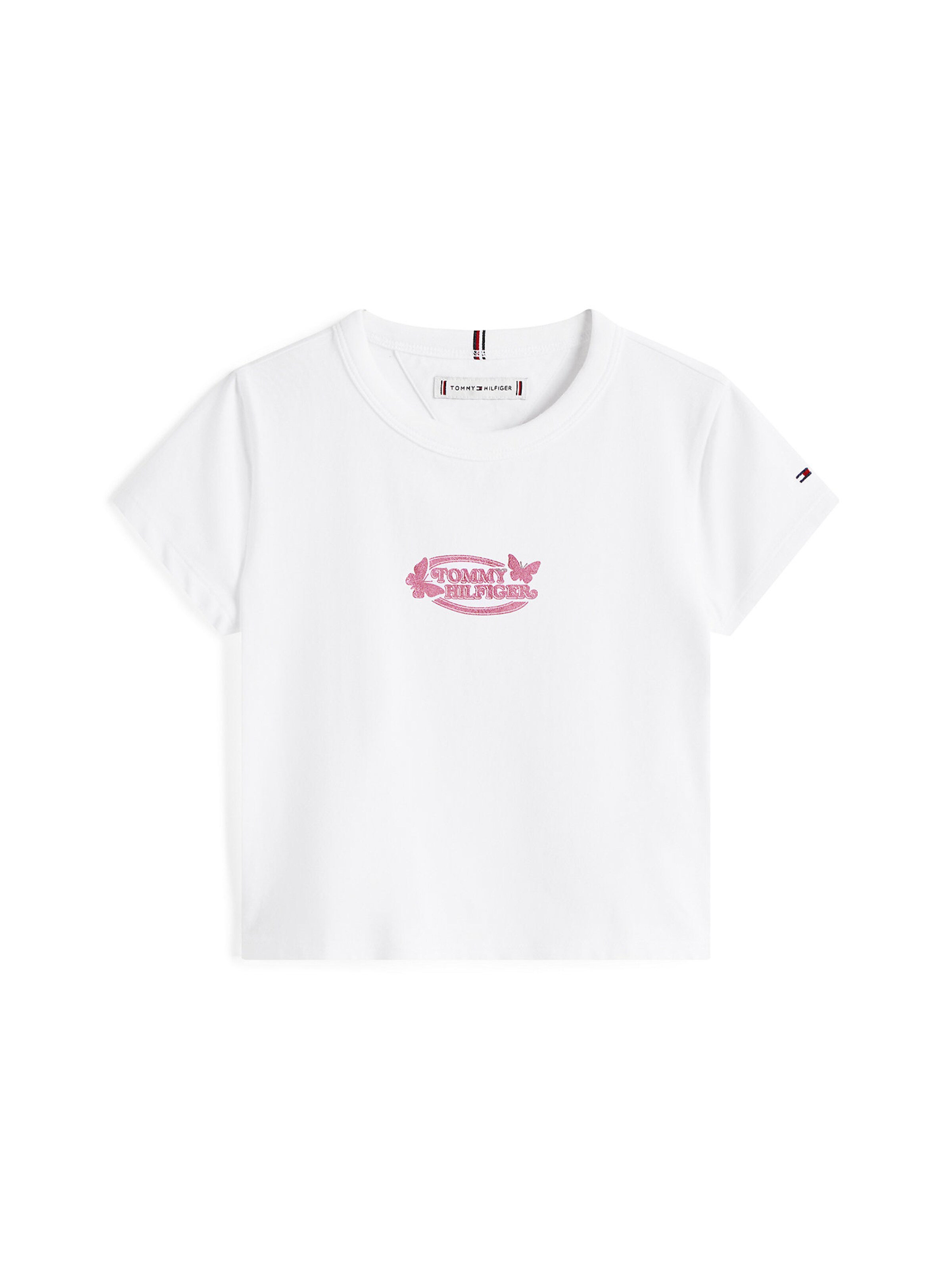 T-Shirt TOMMY HILFIGER en blanc : devant