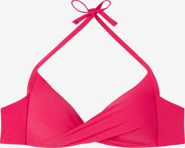 CALZEDONIA Bikini Top in Pink: front