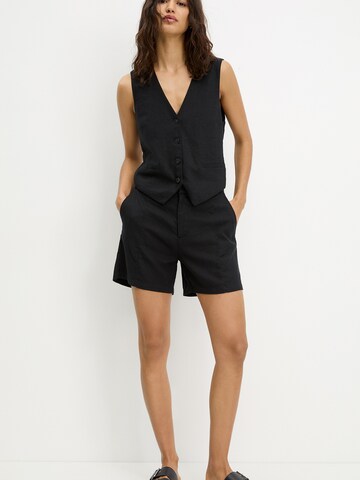 Gilet de costume Pull&Bear en noir