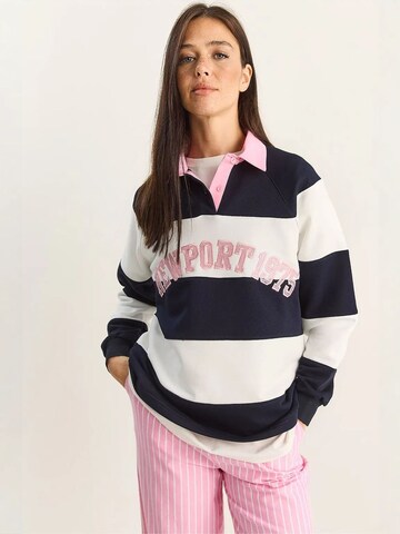 Felpa di Bianco Lucci in blu