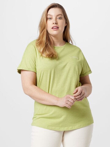 Tom Tailor Women + Shirt in Groen: voorkant