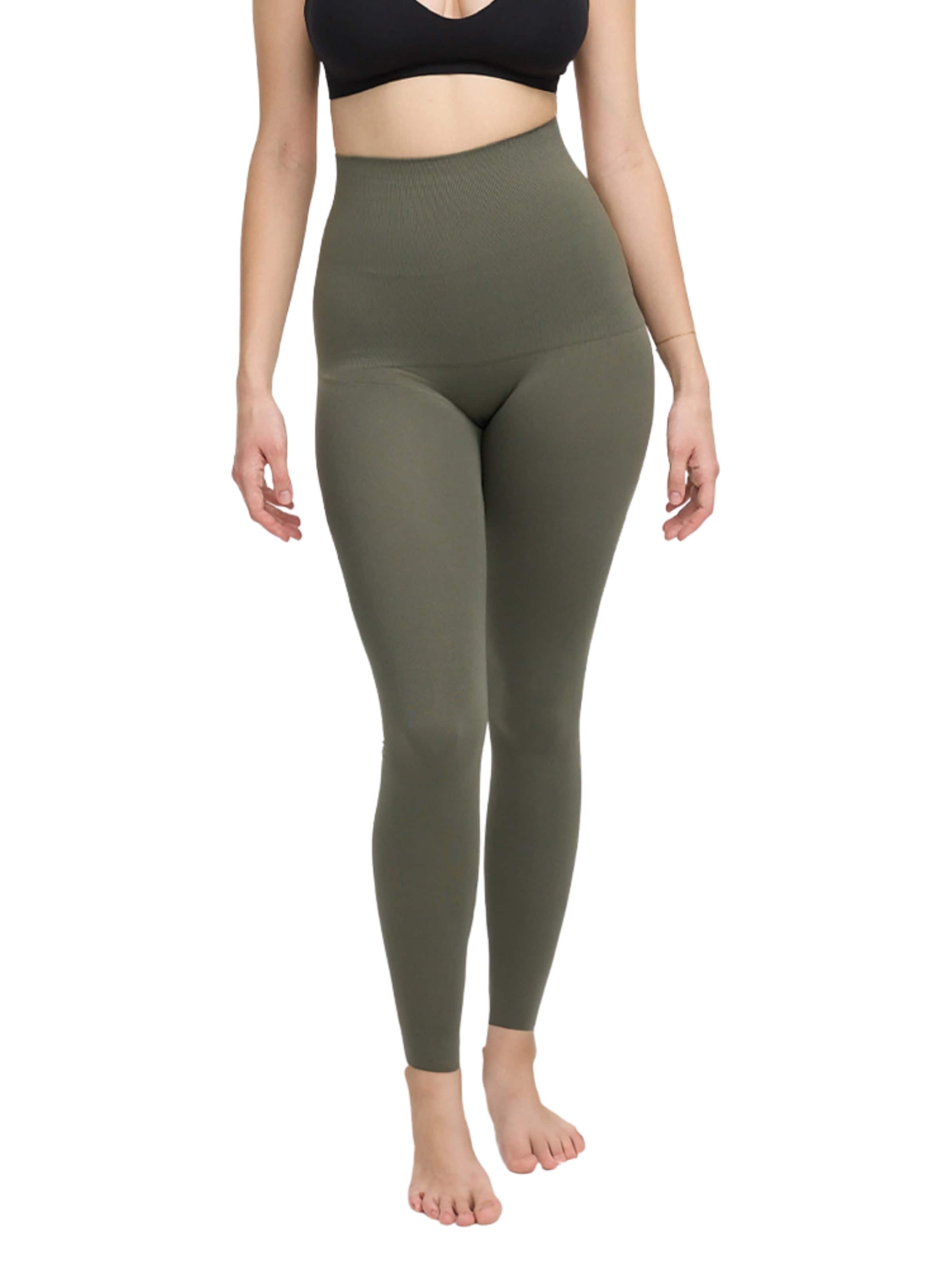 cfab (formerly creamy fabrics) Shapinghose 'Seamless Shaping Leggings'‌‌‌ in S in oliv, Produktansicht