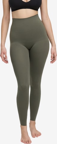 cfab (formerly creamy fabrics) Shapinghose 'Seamless Shaping Leggings' in Grün: Vorderseite