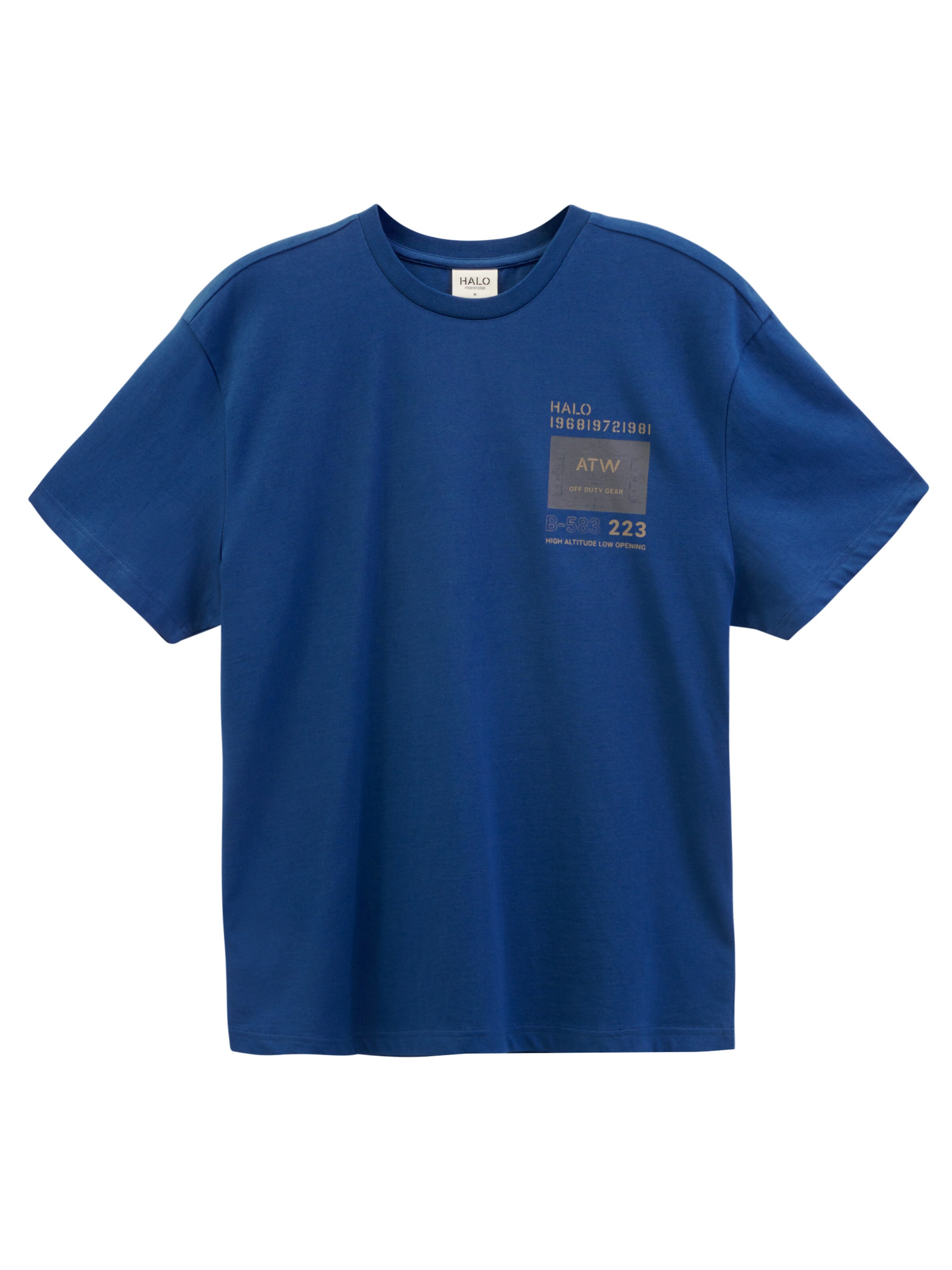 HALO T-Shirt in Blau: Vorderseite
