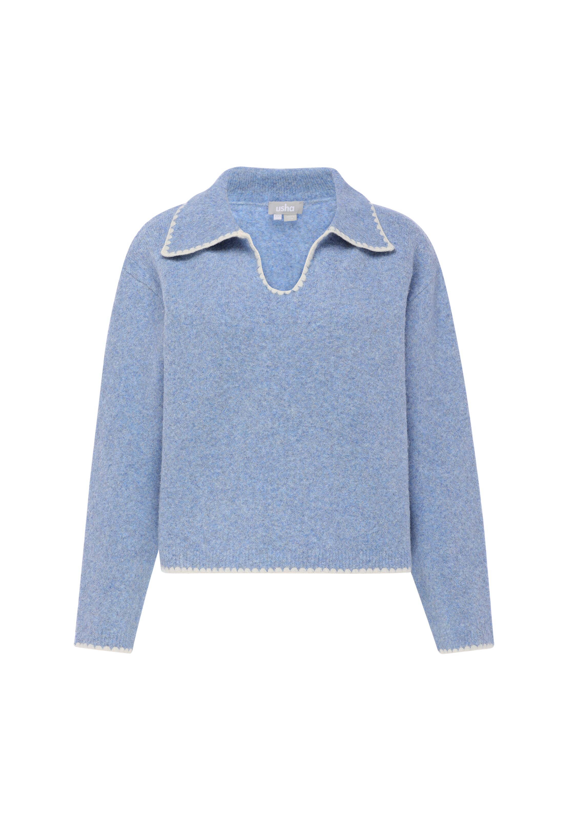 Usha Pullover in Blau: Vorderseite