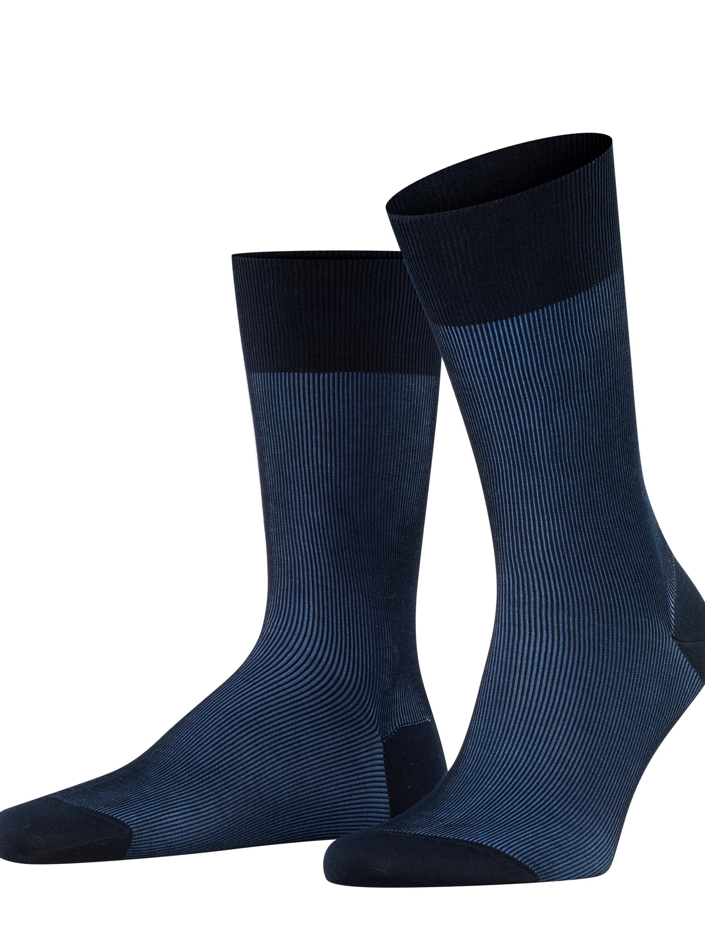 FALKE Socks 'Fine Shadow' in Blue: front