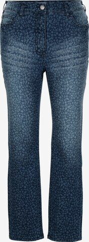 MIAMODA Slimfit Jeans in Blauw: voorkant