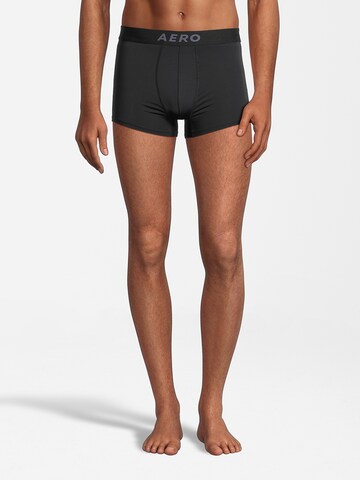 AÉROPOSTALE Boxer shorts 'SOLID TECH' in Black: front