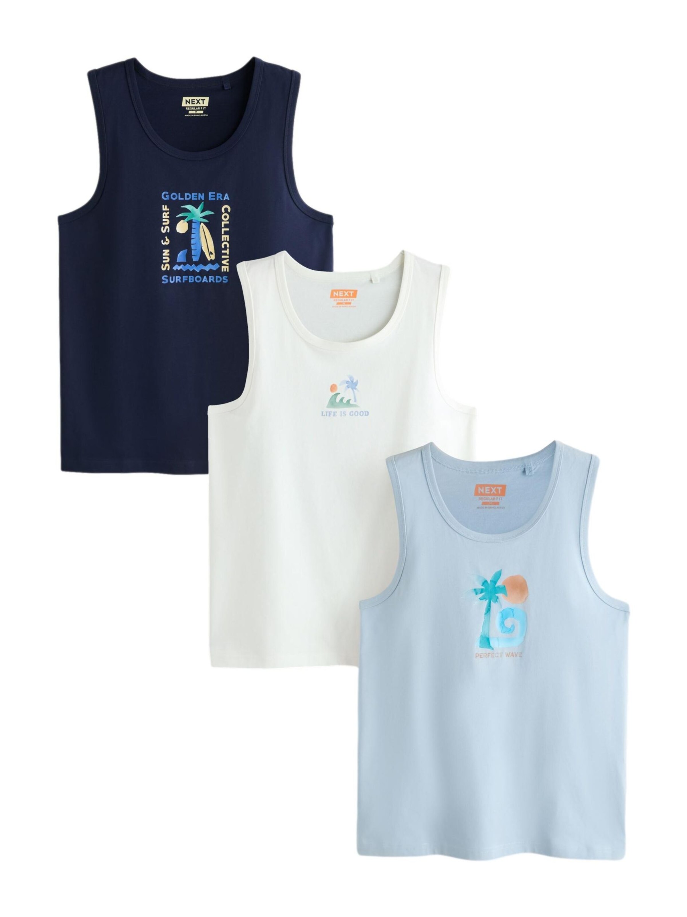 Next Shirt in Blue: front
