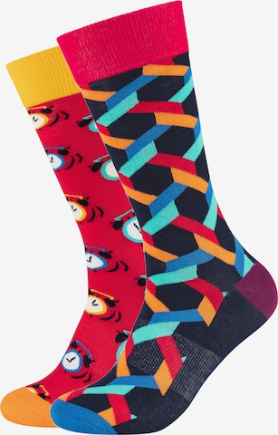 FUN Socks Socks 'Retro Clock' in Mixed colors: front