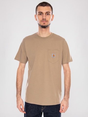 T-Shirt 'S/S Pocket T-Shirt Iroko' Carhartt WIP en marron