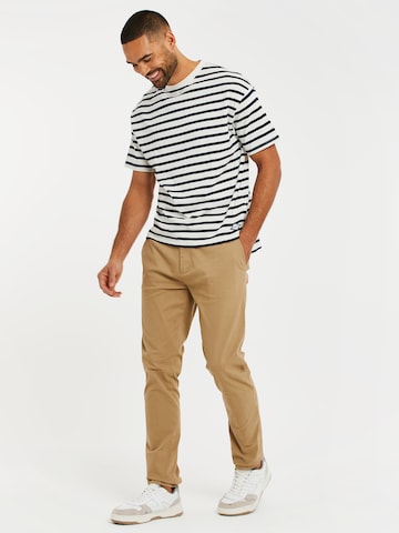 Threadbare - Regular Calças chino 'Marley' em castanho