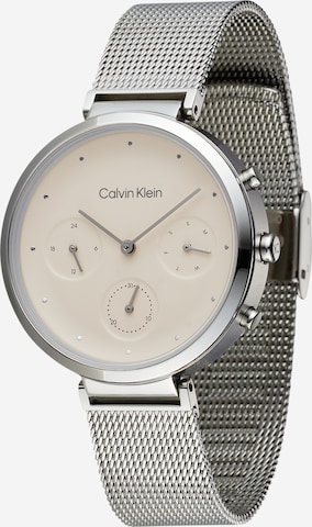 Calvin Klein Analoog horloge in Zilver: voorkant