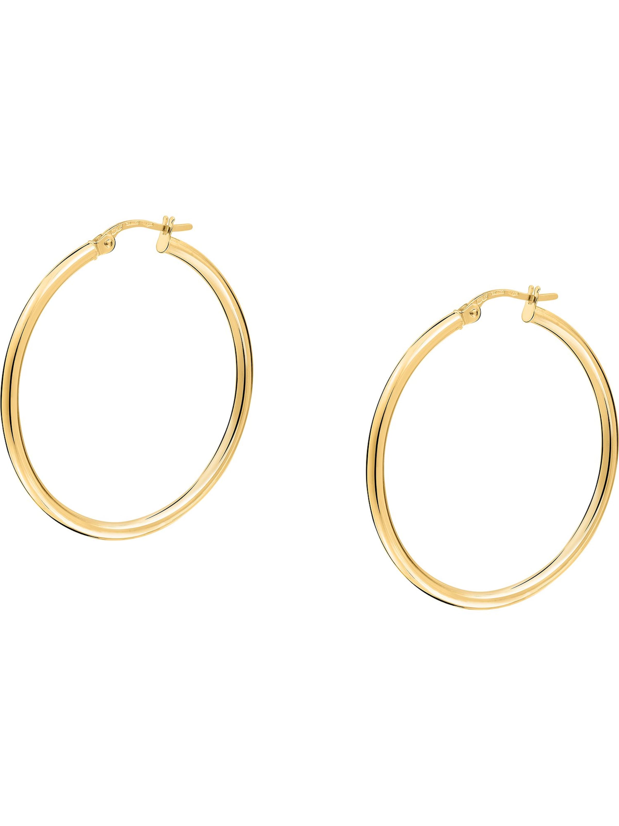 CHRIST Ohrringe in Gelb: Vorderseite