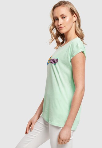 Merchcode Shirt 'Yellow Submarine - Fish No. 1' in Green