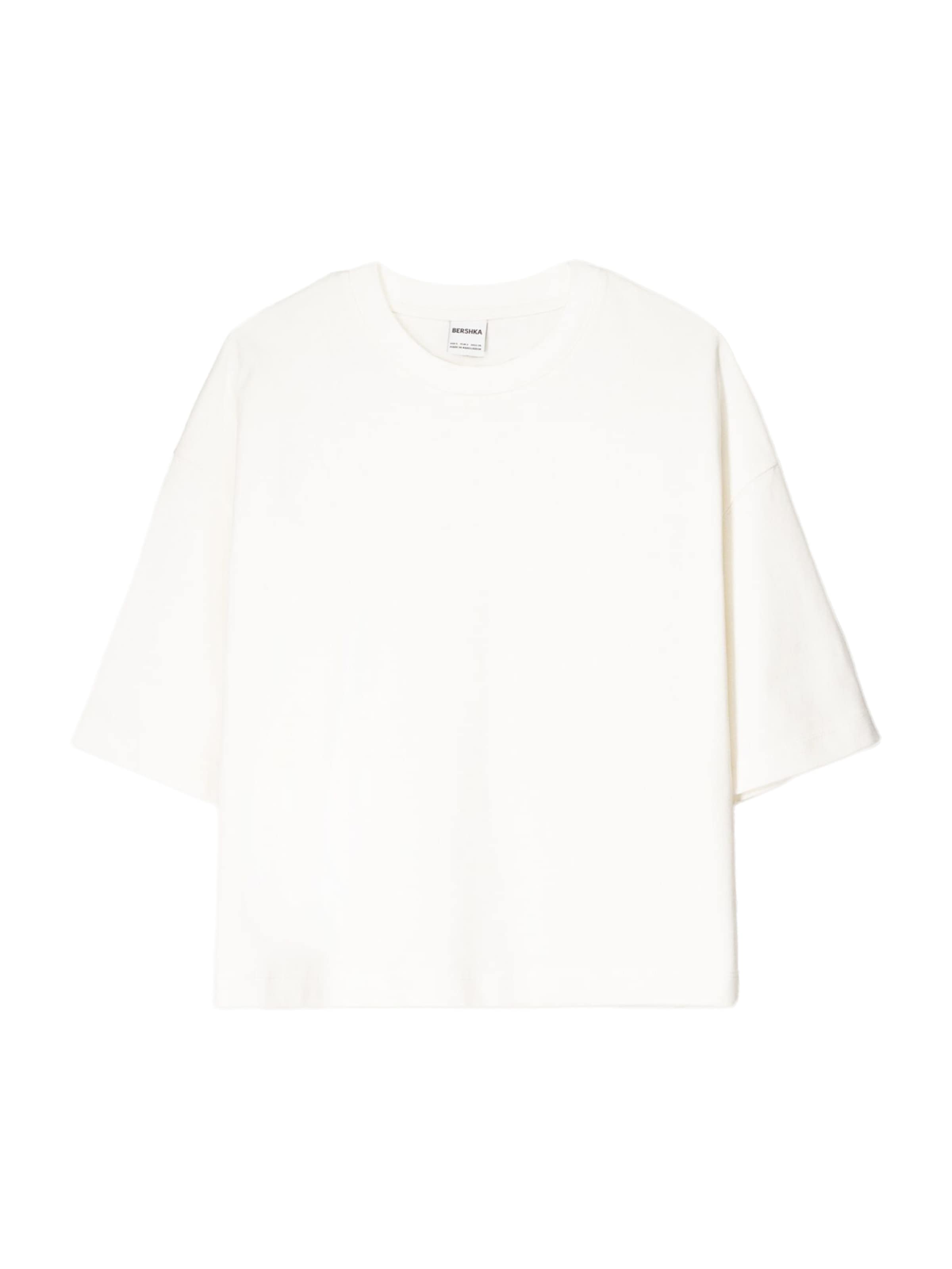 Bershka Shirt in White: front