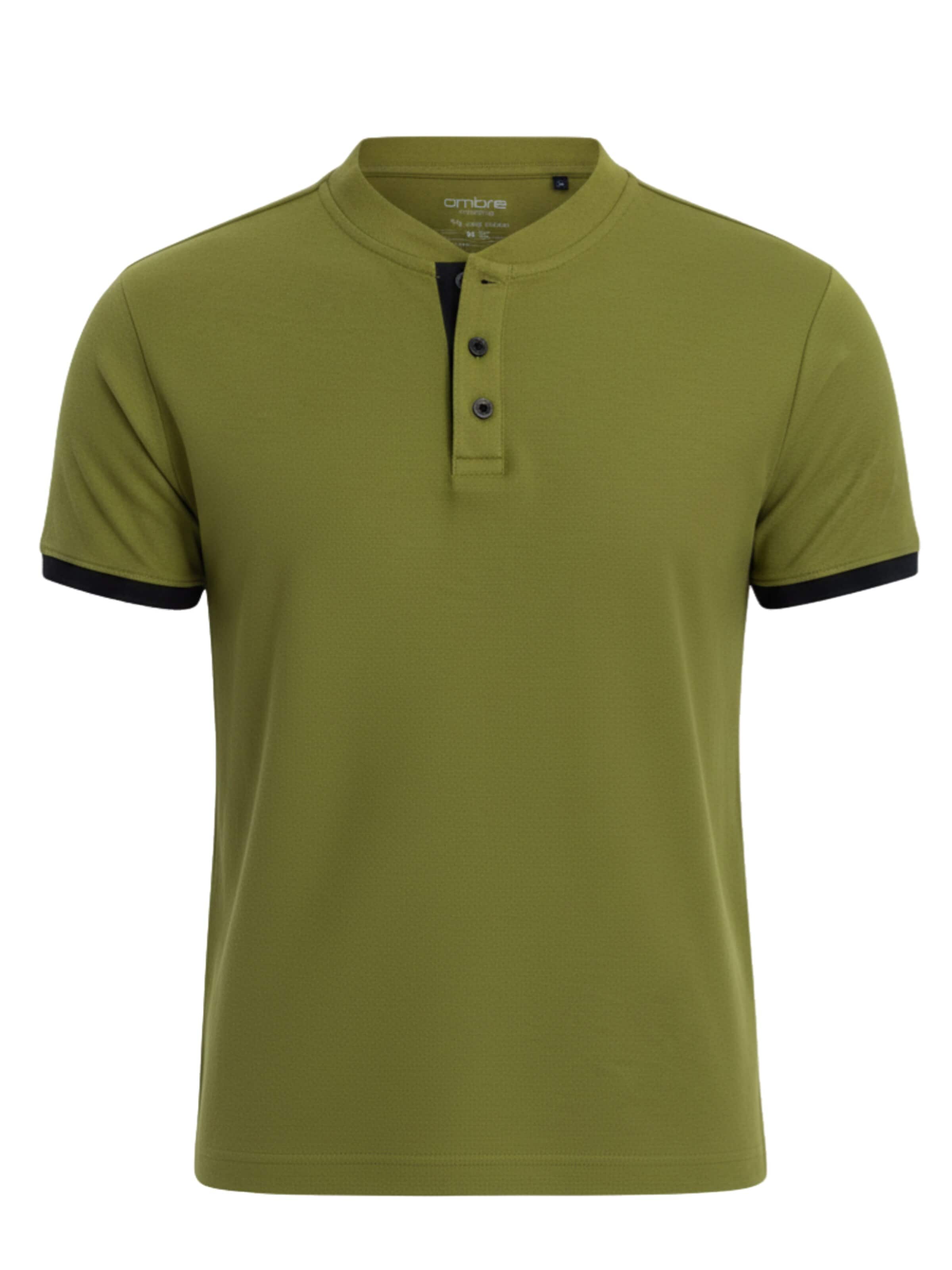 Ombre Shirt in Green: front