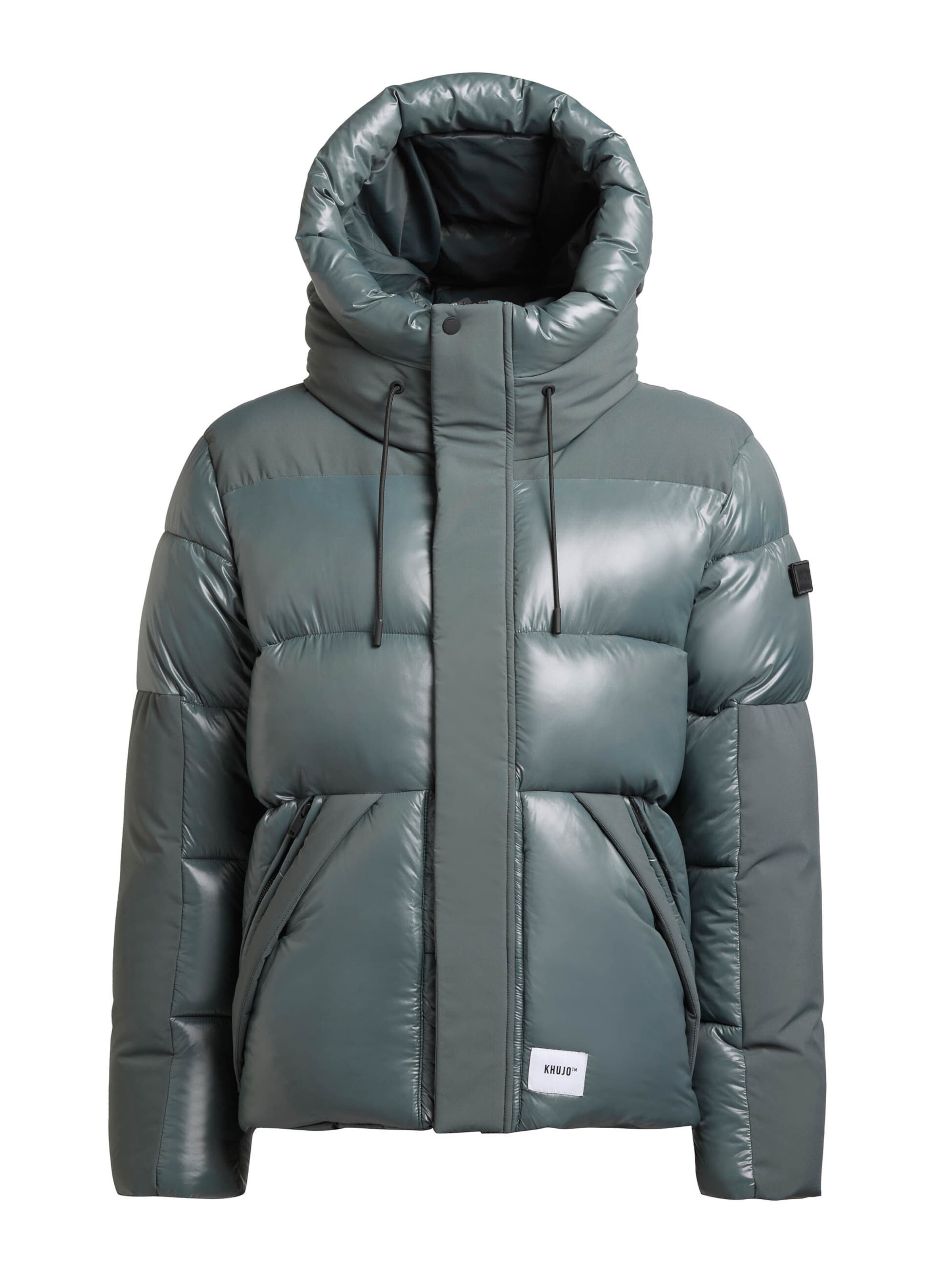 khujo Winterjacke 'Alst' in Grün: Vorderseite