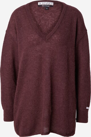 10Days Sweter w kolorze brązowy: przód