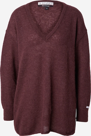 Pull-over 10Days en marron : devant