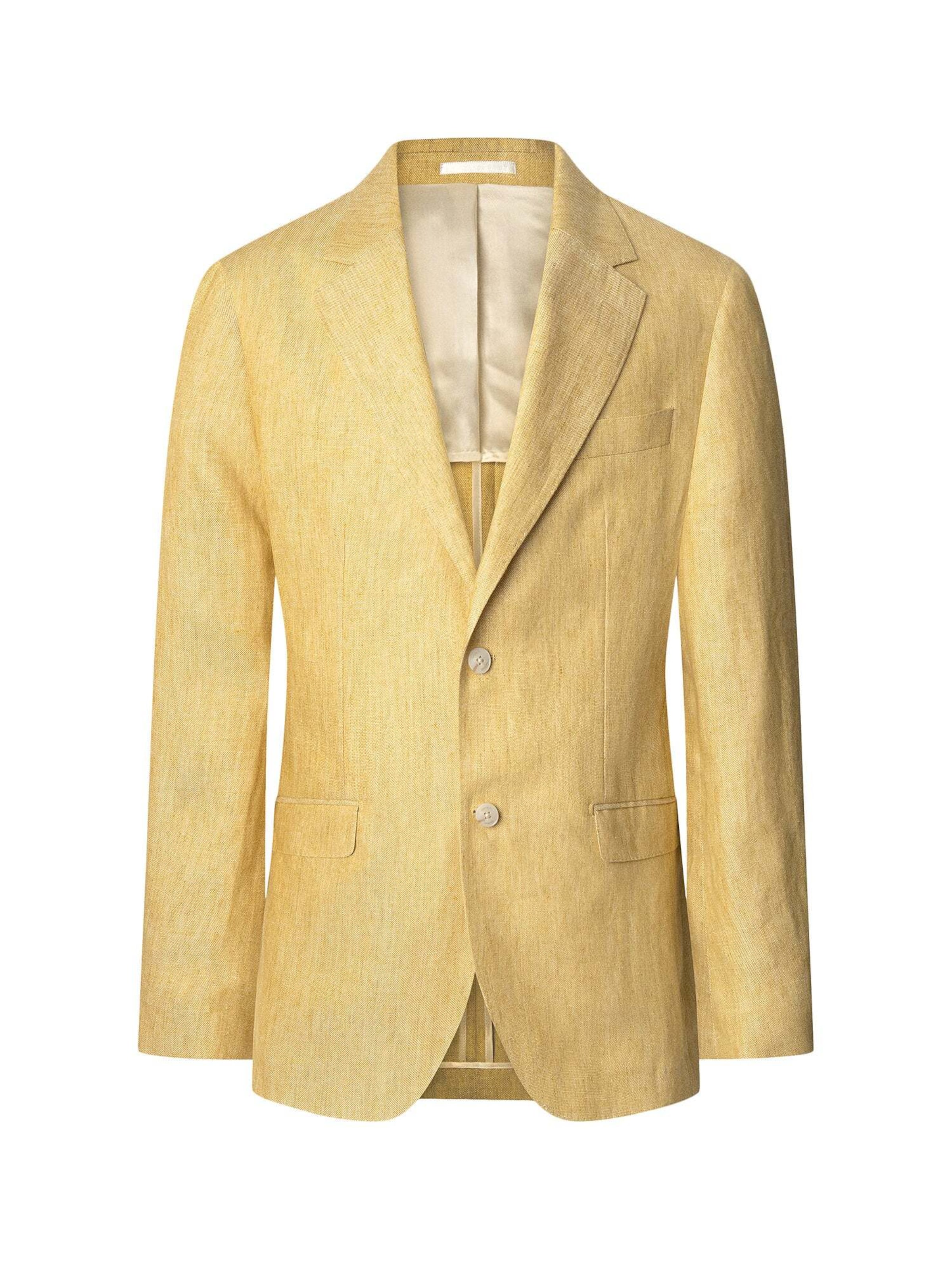 Hackett London Regular Fit Sakko in Gelb: Vorderseite