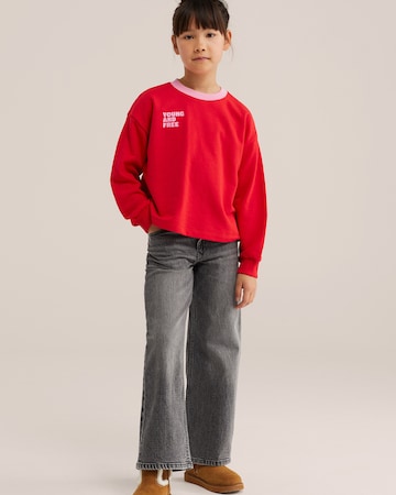 Sweat-shirt WE Fashion en rouge