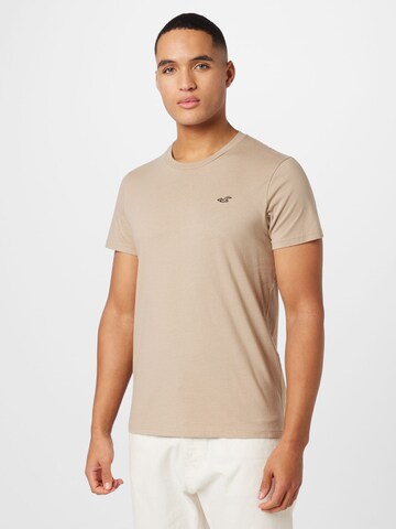 T-Shirt HOLLISTER en marron : devant