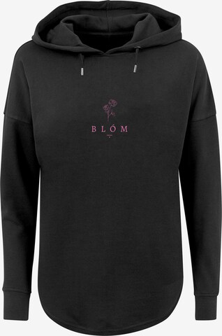 F4NT4STIC Sweatshirt 'Blóm Rose' in Zwart: voorkant