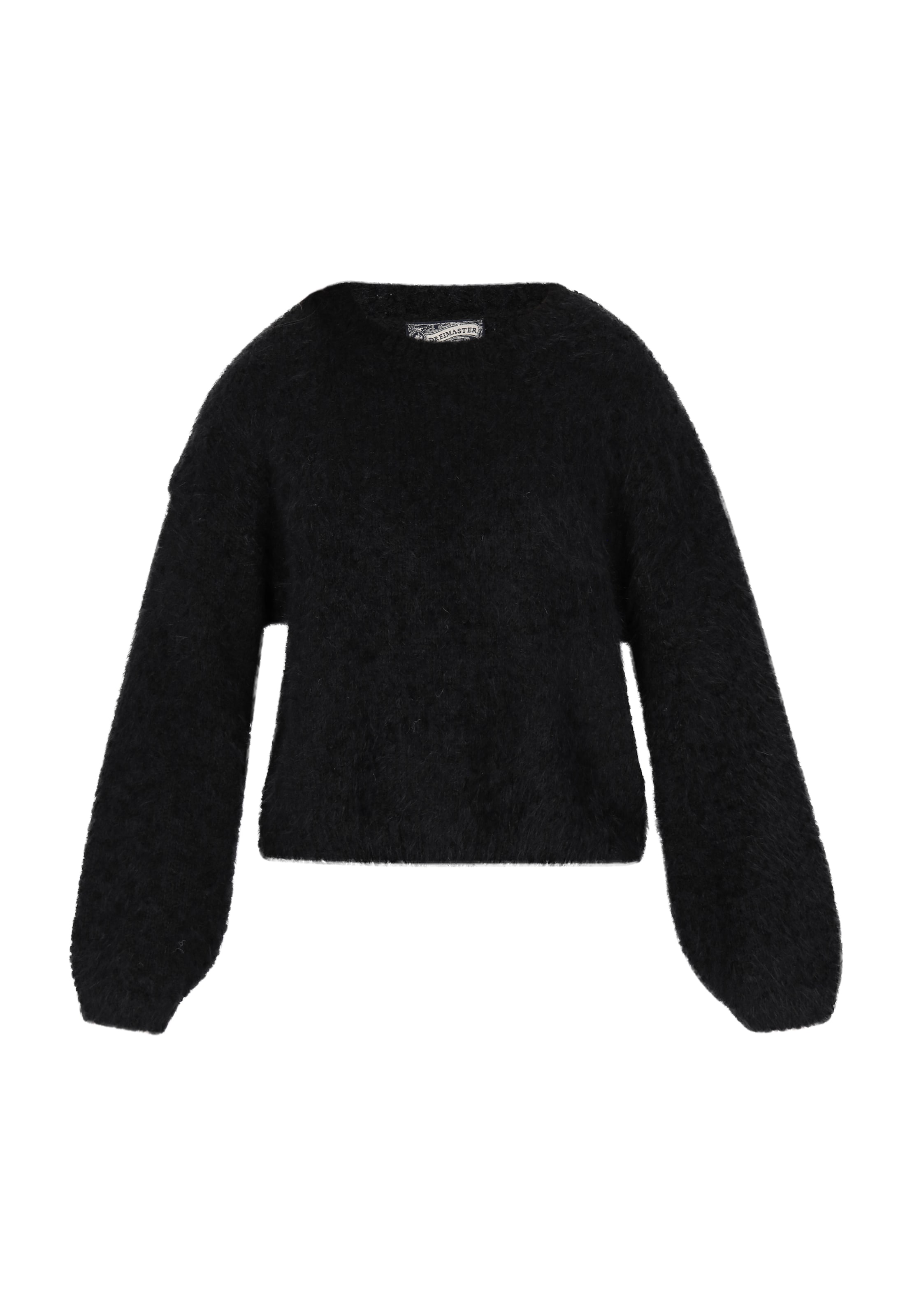 DreiMaster Vintage Pullover in Schwarz: Vorderseite