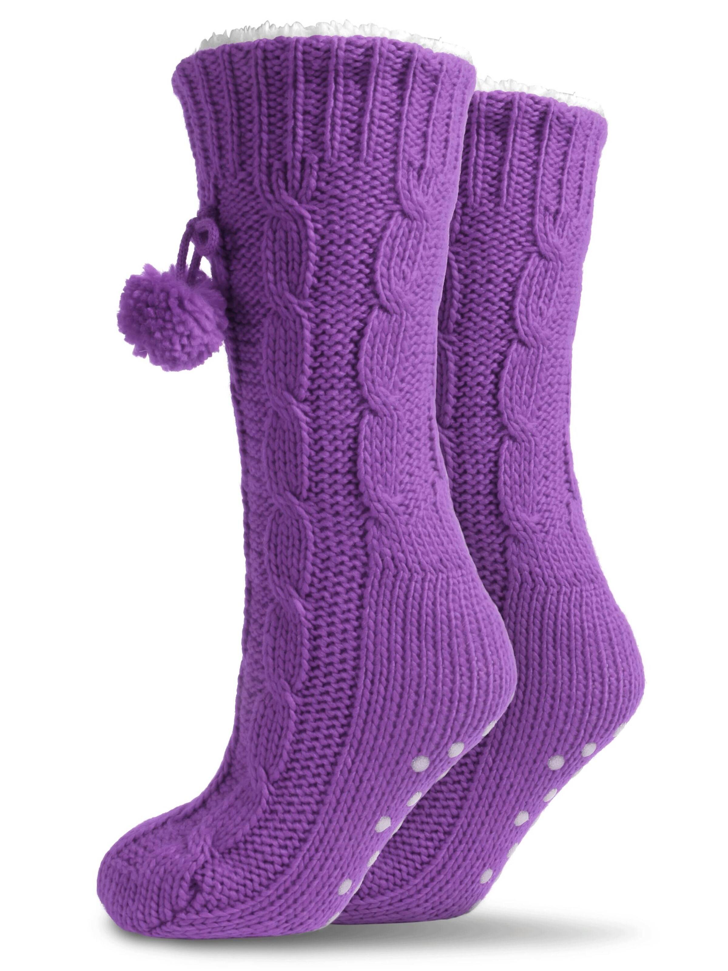 Chaussettes normani en violet