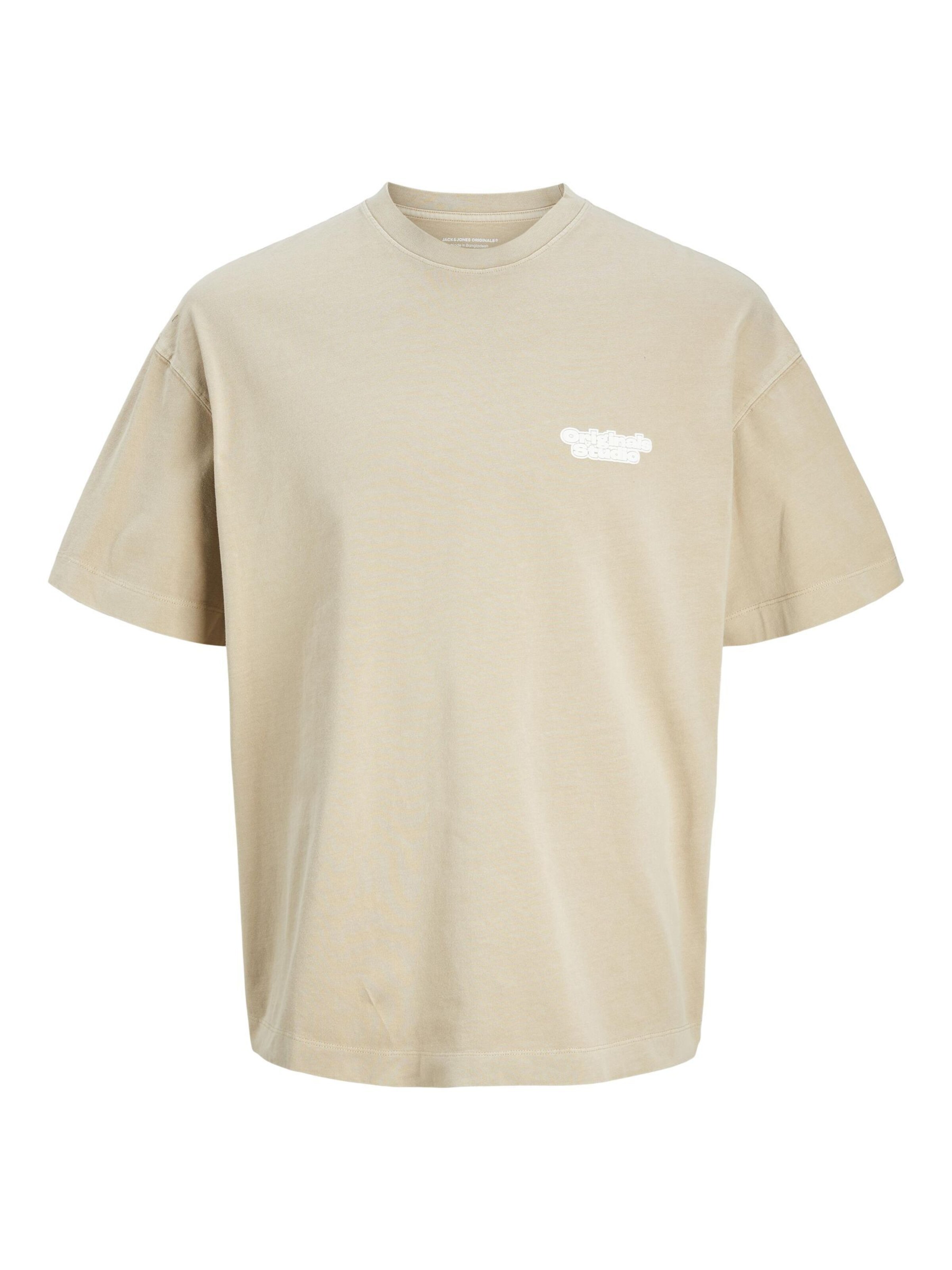 JACK & JONES Shirt in Beige: voorkant