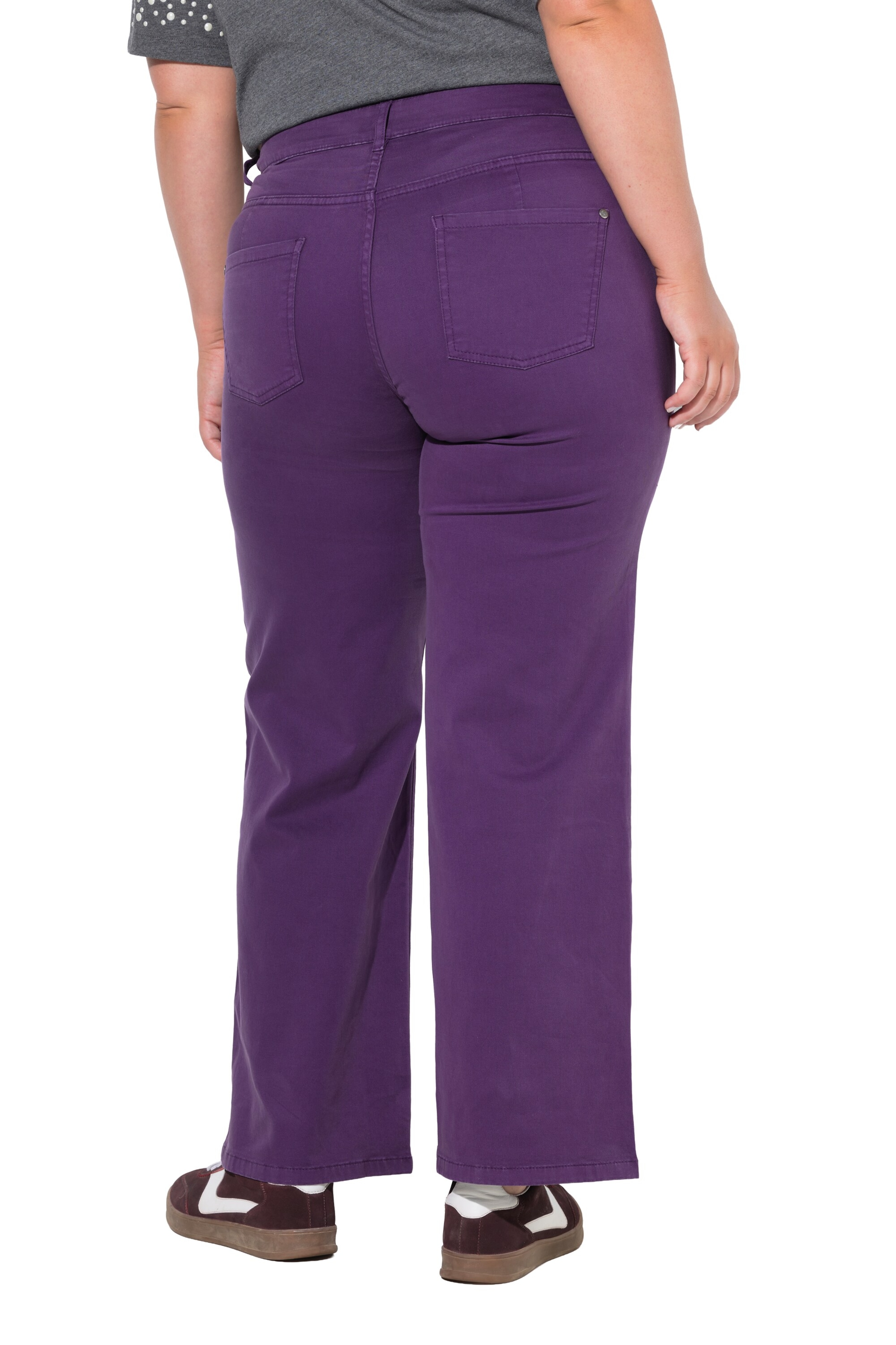 MIAMODA Flared Broek in Lila
