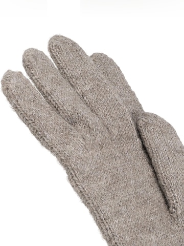 CAPO Full Finger Gloves 'Strickhandschuhe, melange' in Grey