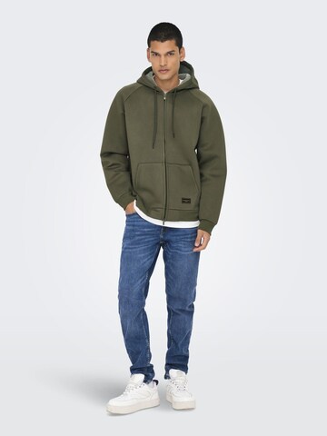 Sweat-shirt Only & Sons en marron