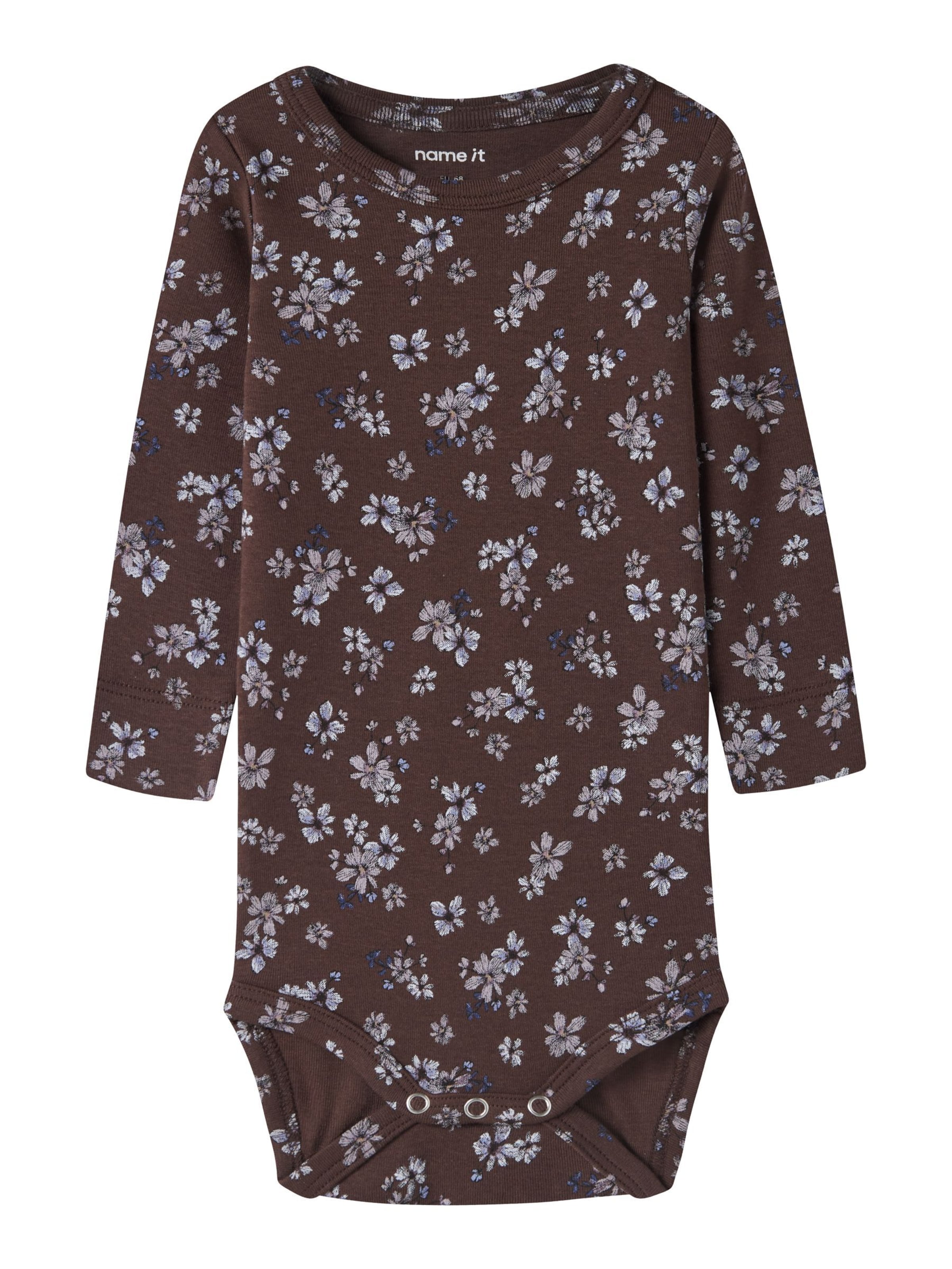 Tutina / body per bambino di NAME IT in marrone: frontale
