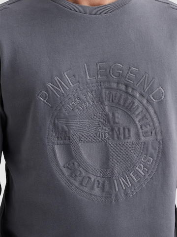 PME Legend Sweatshirt 'PME LEGEND - Sweatshirt with embroidered artwork' in Grijs