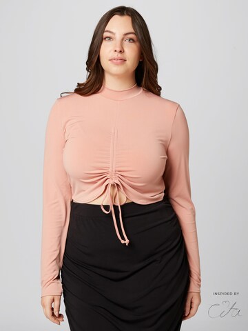 Guido Maria Kretschmer Curvy Shirt 'Kayleen' in Pink: Vorderseite