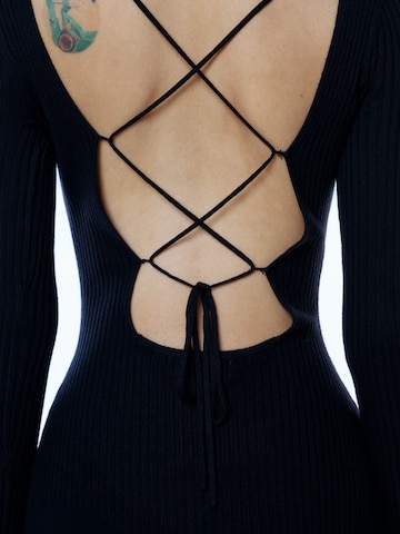 Rochie tricotat 'Oline' de la EDITED pe negru