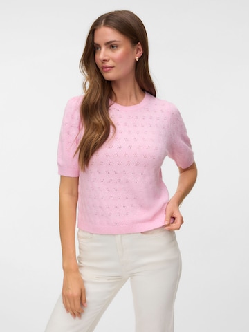 VERO MODA Sweater in Pink: front