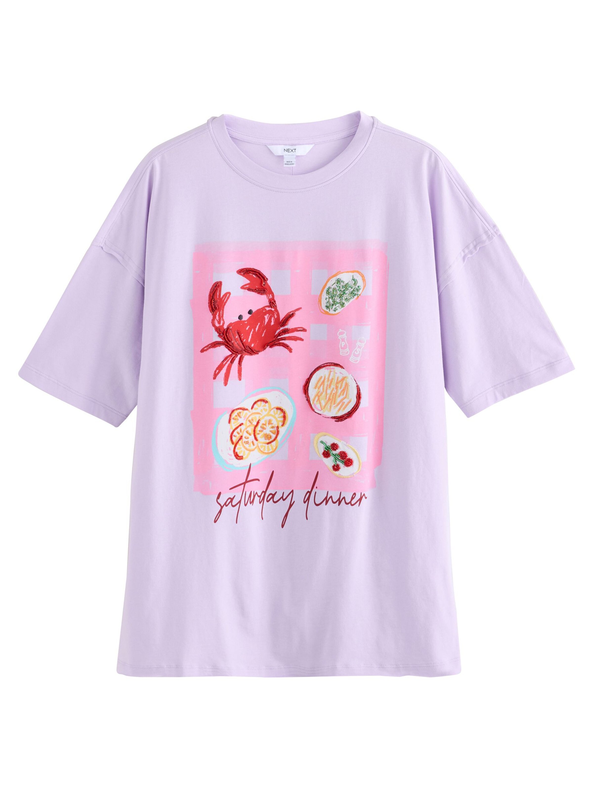 lillā Next T-Krekls: no priekšpuses