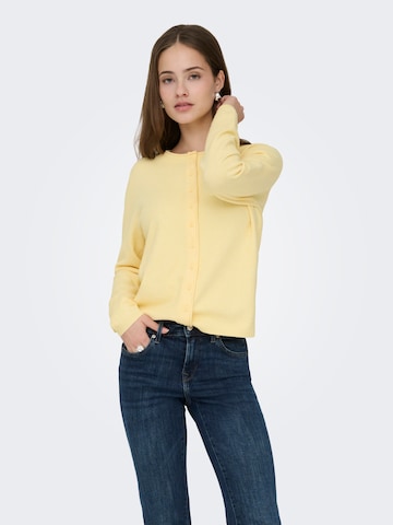 ONLY Kardigan 'ONLLOYAL' – žlutá: přední strana