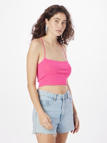 Chiara Ferragni Knitted top in Pink: front