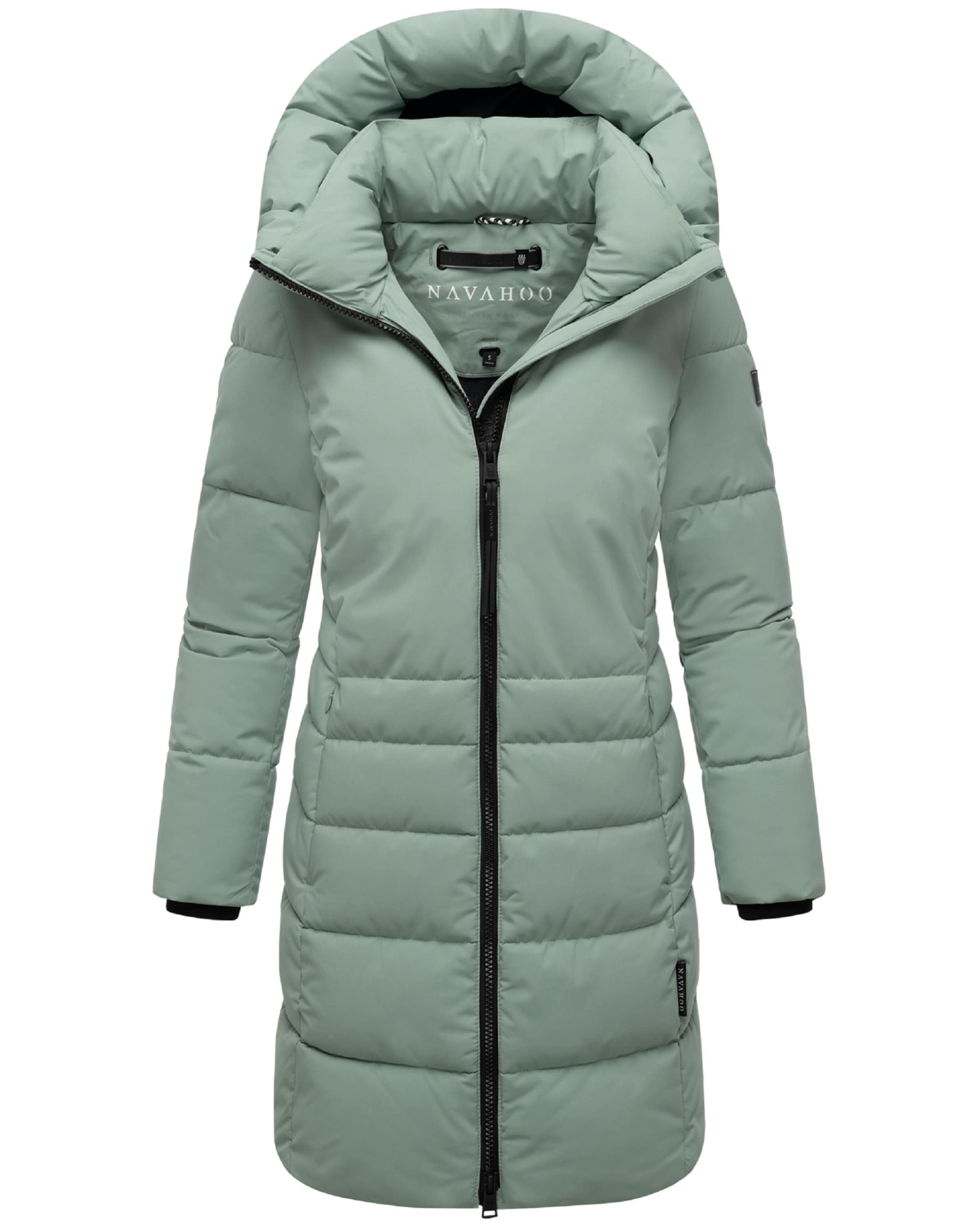 NAVAHOO Mantel 'Mondnebel XIV' in Grün: Vorderseite
