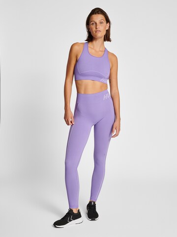 Hummel Skinny Workout Pants 'Christel' in Purple