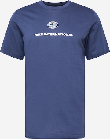 T-Shirt fonctionnel 'Heritage' NIKE en bleu : devant