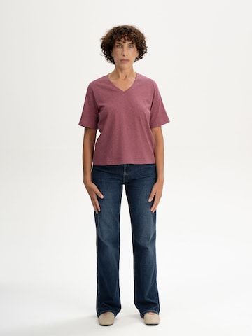 MELA - Camisa 'Ankita' em vermelho