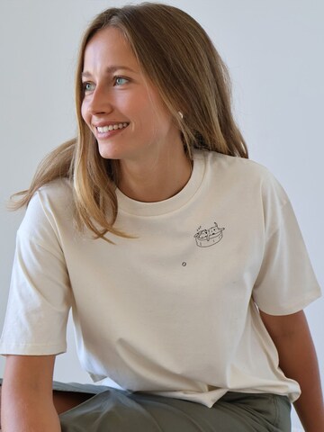 Kultgut Shirt 'Take a break' in White