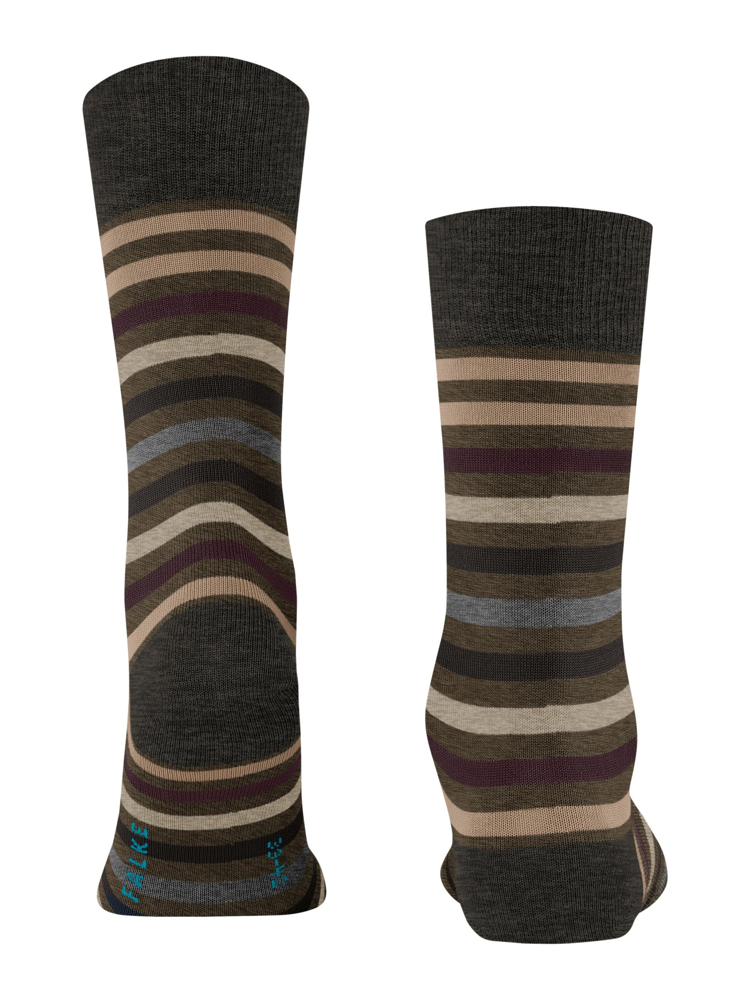 FALKE Socks 'Tinted Stripe' in Green
