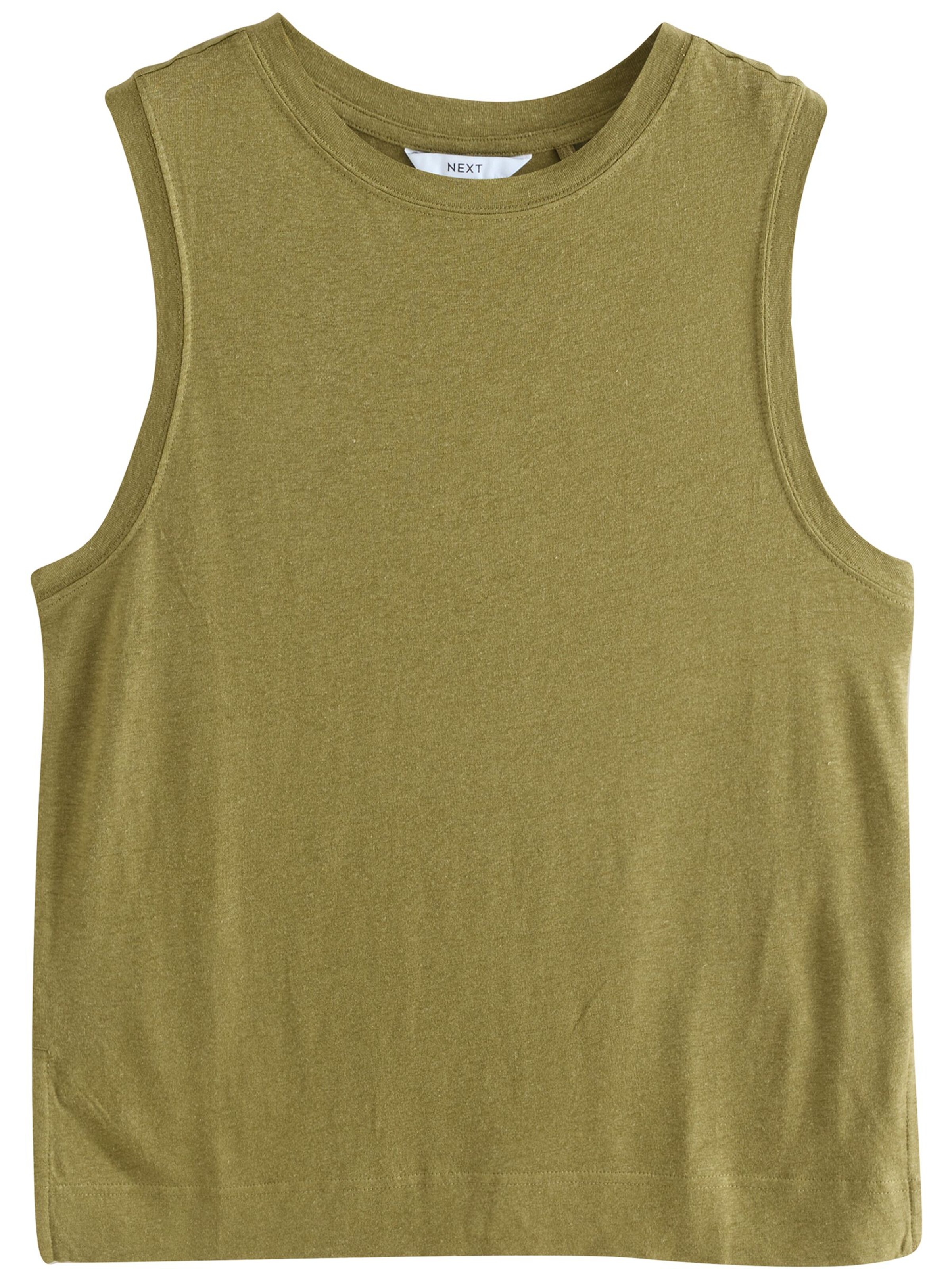 Next Top z dzianiny w kolorze zielony: przód