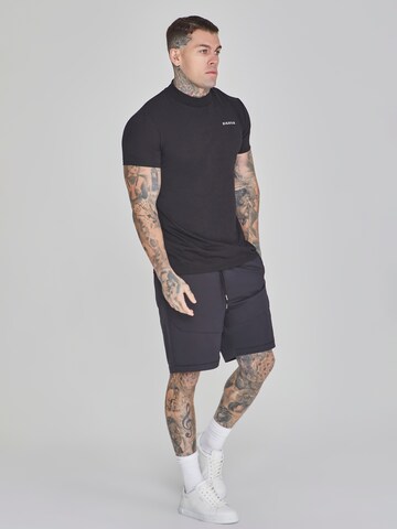 Maglietta di SikSilk in nero